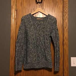 Shimmery Gap cable sweater